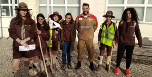 Visita do Grupo 262 do Carregado da Associação de Escoteiros de Portugal