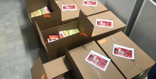 Entrega de cabazes de Natal